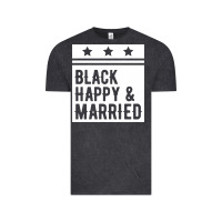 Vintage Black black happy & married funny wedding gifts Vintage Tee - linhVisuals