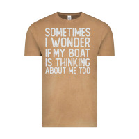 Vintage Camel boating funny if my boat is thinking about me too funny pontoon boat l Vintage Tee - linhVisuals