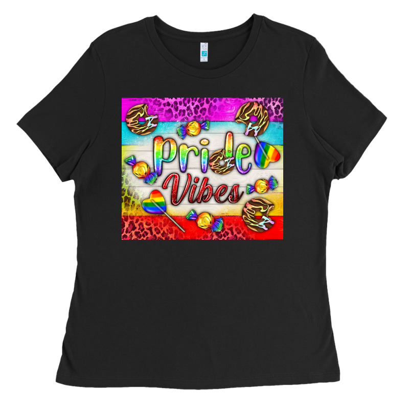 Pride Vibes Lgbtq+ Tumbler Ladies Tee by BundleAndBundleShop | Teevron