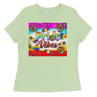 Matcha Pride Vibes LGBTQ+ Tumbler Ladies Tee - BundleAndBundleShop