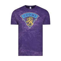 Cloud Purple faded style suomi finland lion design Vintage Tee - linhVisuals