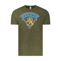 Vintage Olive faded style suomi finland lion design Vintage Tee - linhVisuals
