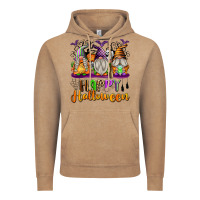 Vintage Coffee Happy Halloween Gnomes Vintage Hoodie - texasbilliewilder