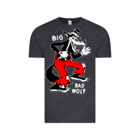 Vintage Black big bad wolf Vintage Tee - linhVisuals