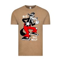 Vintage Coffee big bad wolf Vintage Tee - linhVisuals