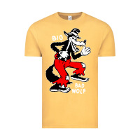 Vintage Mustard big bad wolf Vintage Tee - linhVisuals
