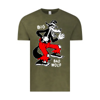 Vintage Olive big bad wolf Vintage Tee - linhVisuals