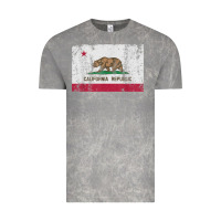 Cloud Rock california flag womens mens heavy distressed vintage gift t shirt Vintage Tee - linhVisuals