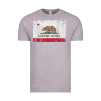 Vintage Zinc california flag womens mens heavy distressed vintage gift t shirt Vintage Tee - linhVisuals