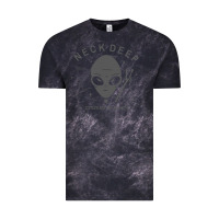 Cloud Black neck deep clässic Vintage Tee - linhVisuals