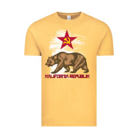 Vintage Mustard california republic communist kalifornia t shirt Vintage Tee - linhVisuals