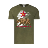 Vintage Olive california republic communist kalifornia t shirt Vintage Tee - linhVisuals