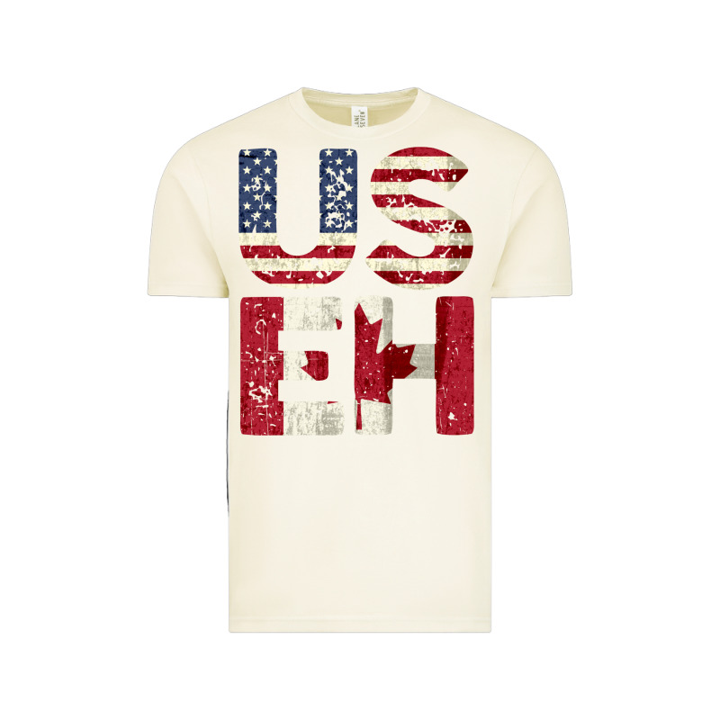 Canada Us Eh American Canadian Flag Vintage America Colors Patriotic G Vintage Tee by linhVisuals | Teevron