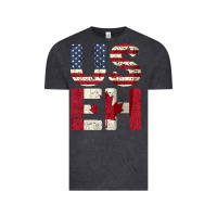 Vintage Black canada us eh american canadian flag vintage america colors patriotic g Vintage Tee - linhVisuals
