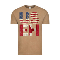 Vintage Coffee canada us eh american canadian flag vintage america colors patriotic g Vintage Tee - linhVisuals