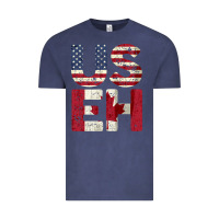Vintage Denim canada us eh american canadian flag vintage america colors patriotic g Vintage Tee - linhVisuals