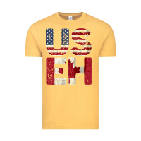 Vintage Mustard canada us eh american canadian flag vintage america colors patriotic g Vintage Tee - linhVisuals