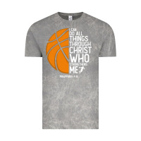 Cloud Rock christian basketball i can do all things through christ philippians 41 Vintage Tee - linhVisuals
