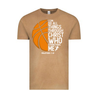 Vintage Camel christian basketball i can do all things through christ philippians 41 Vintage Tee - linhVisuals