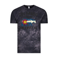 Cloud Black colorado is calling and i must go state flag with wild bear Vintage Tee - linhVisuals