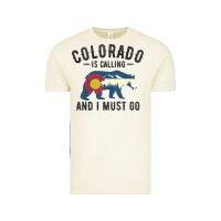 Vintage Arctic colorado is calling and i must go state flag with wild bear Vintage Tee - linhVisuals