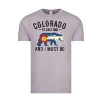 Vintage Zinc colorado is calling and i must go state flag with wild bear Vintage Tee - linhVisuals