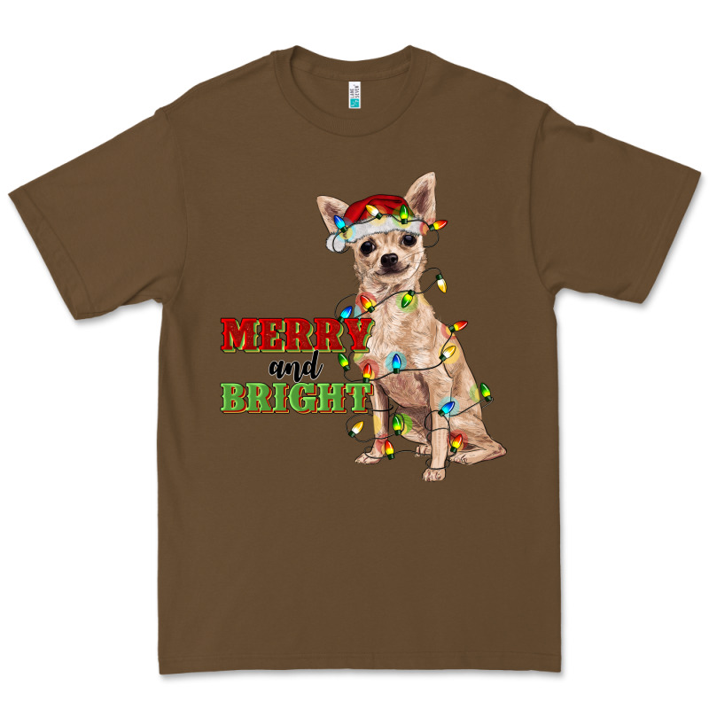 Merry And Bright Chihuahua Premium Tee by RanaPortraitStore | Teevron