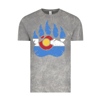 Cloud Rock colorado state flag bear paw print pocket place Vintage Tee - linhVisuals
