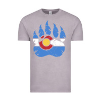 Vintage Zinc colorado state flag bear paw print pocket place Vintage Tee - linhVisuals