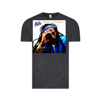 Vintage Black buju banton reggae Vintage Tee - linhVisuals