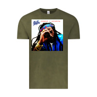 Vintage Olive buju banton reggae Vintage Tee - linhVisuals