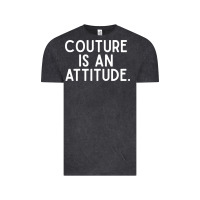 Vintage Black couture is an attitude fashion quote Vintage Tee - linhVisuals