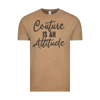 Vintage Coffee couture is an attitude inspirational fashion quote cute lettering text Vintage Tee - linhVisuals