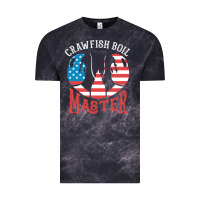 Cloud Black crawfish boil master american  flag us big red lobster design Vintage Tee - linhVisuals