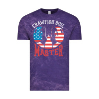 Cloud Purple crawfish boil master american  flag us big red lobster design Vintage Tee - linhVisuals