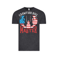 Vintage Black crawfish boil master american  flag us big red lobster design Vintage Tee - linhVisuals