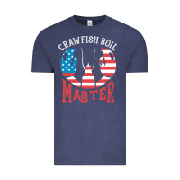 Vintage Denim crawfish boil master american  flag us big red lobster design Vintage Tee - linhVisuals