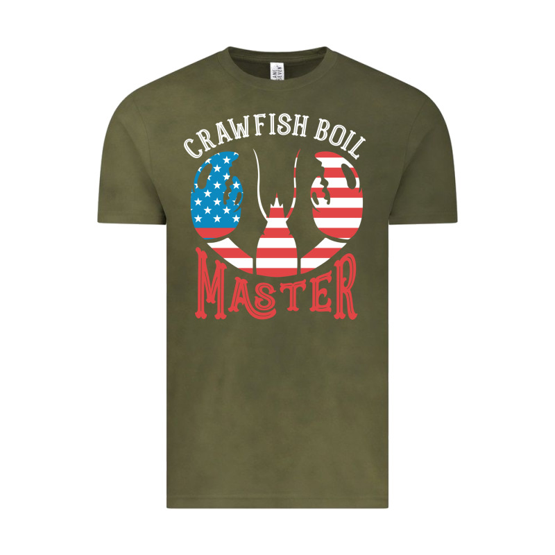 Crawfish Boil Master American  Flag Us Big Red Lobster Design Vintage Tee by linhVisuals | Teevron