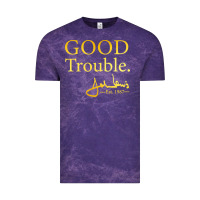 Cloud Purple good trouble john lewis signature Vintage Tee - linhVisuals