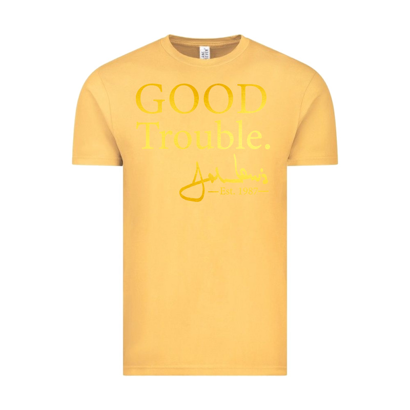 Good Trouble John Lewis Signature Vintage Tee by linhVisuals | Teevron