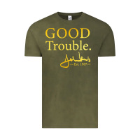 Vintage Olive good trouble john lewis signature Vintage Tee - linhVisuals