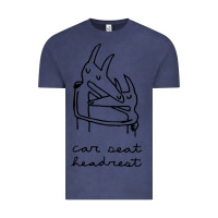 Vintage Denim Car Seat Headrest Vintage Tee - linhVisuals