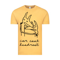 Vintage Mustard Car Seat Headrest Vintage Tee - linhVisuals