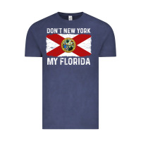 Vintage Denim don't new york my florida vintage flag funny saying gift Vintage Tee - linhVisuals