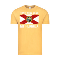 Vintage Mustard don't new york my florida vintage flag funny saying gift Vintage Tee - linhVisuals