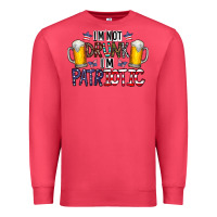 Cardinal I'm Not Drunk I'm Patriotic Premium Sweatshirt - CowhideDigitalArt