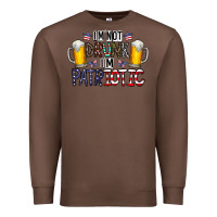 Chestnut I'm Not Drunk I'm Patriotic Premium Sweatshirt - CowhideDigitalArt