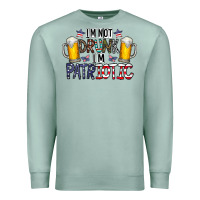 Seafoam I'm Not Drunk I'm Patriotic Premium Sweatshirt - CowhideDigitalArt