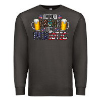 Smoke I'm Not Drunk I'm Patriotic Premium Sweatshirt - CowhideDigitalArt