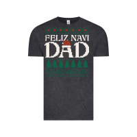 Vintage Black feliz navi dad ugly christmas sweater funny spanish xmas pun gift for Vintage Tee - linhVisuals